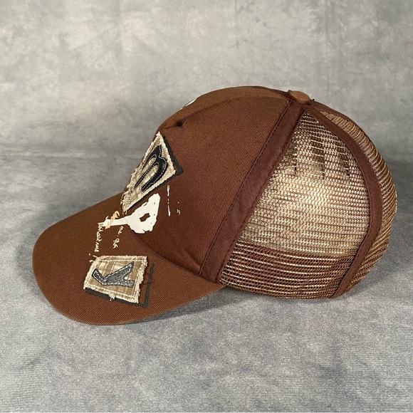 Walt Disney World Grumpy Brown Mesh Trucker Hat Cap Snapback Adult OS Snow White - Picture 2 of 8